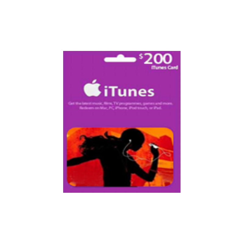 iTunes  200 Gift Card